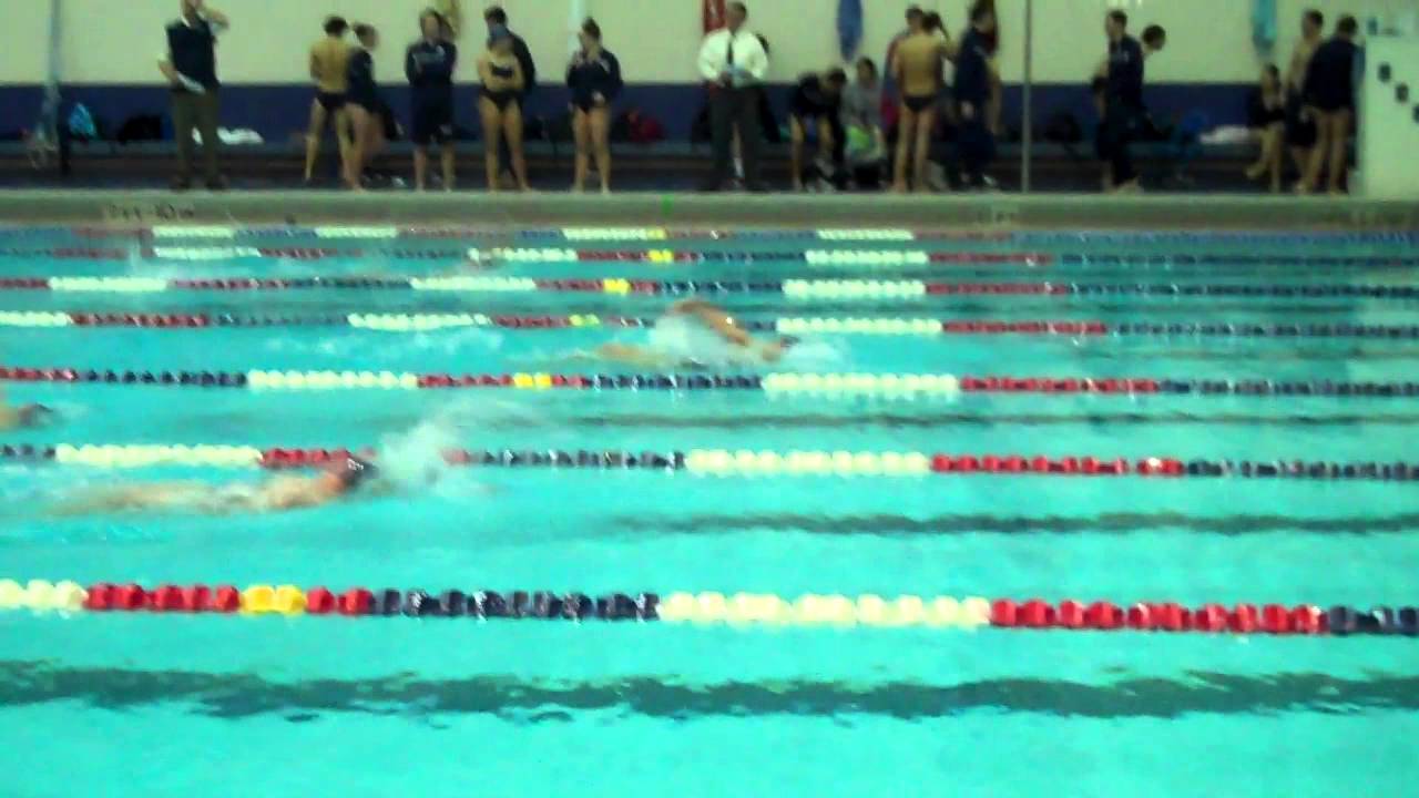 Nicole Caron 200 backstroke vs  TCNJ
