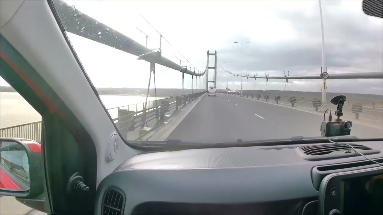North Yorkshire. Adventure 2026 Part 10. Humber Bridge Crossing. Windy Day. #adventure 