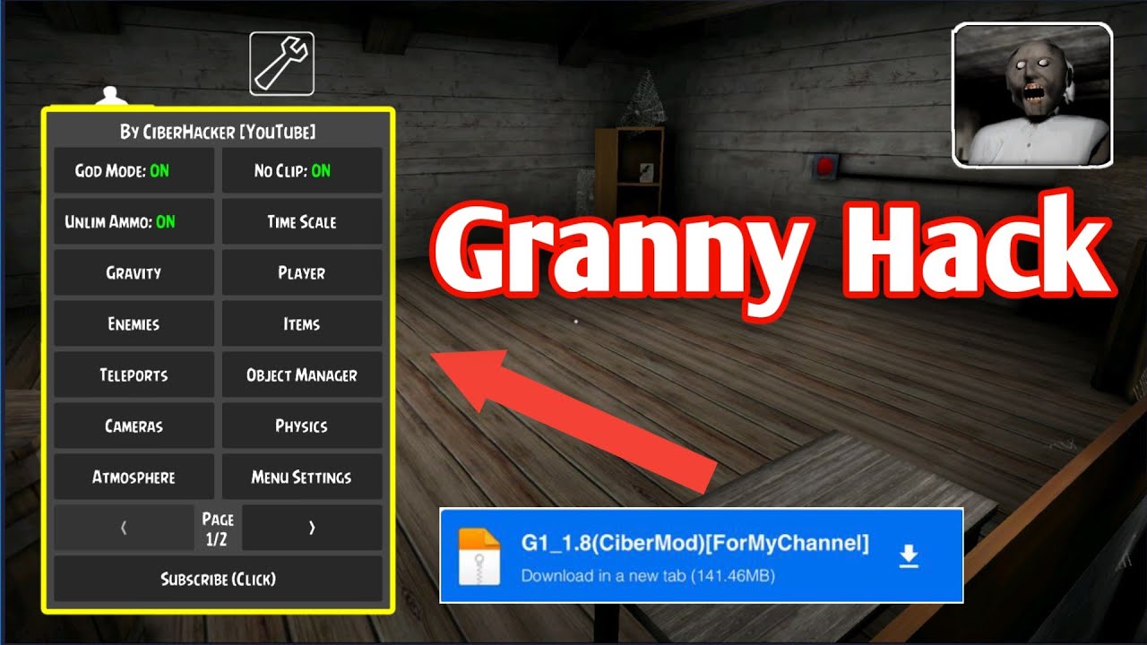 Granny Hack - Mod Apk - MOD MENU direct download MEDIAFIRE🔥🔥