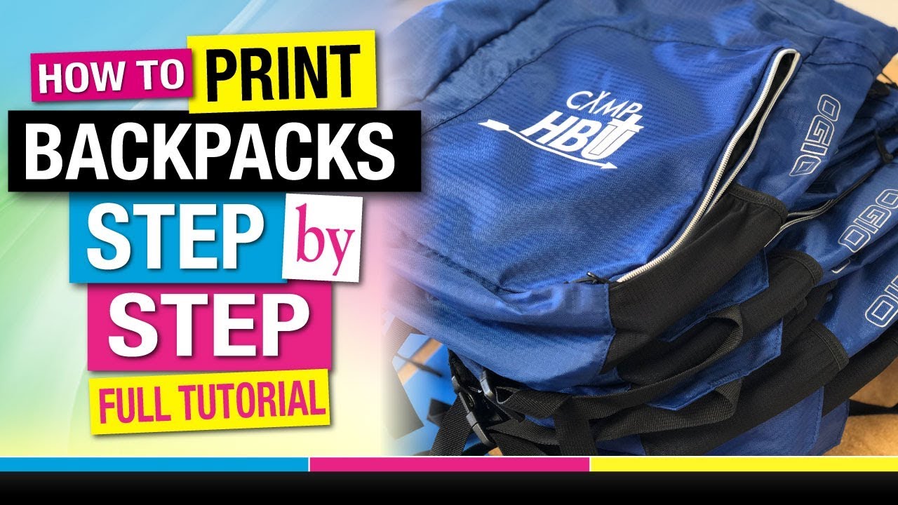 How to Screen Print Backpacks STEP by STEP Full Tutorial