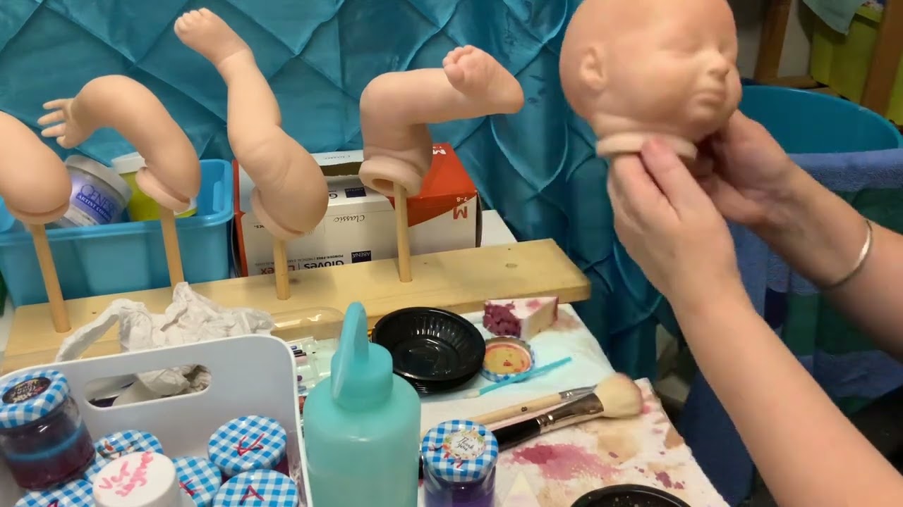 Rebornbaby Färbekurs Acrylfarben Teil 2 💓😍💓