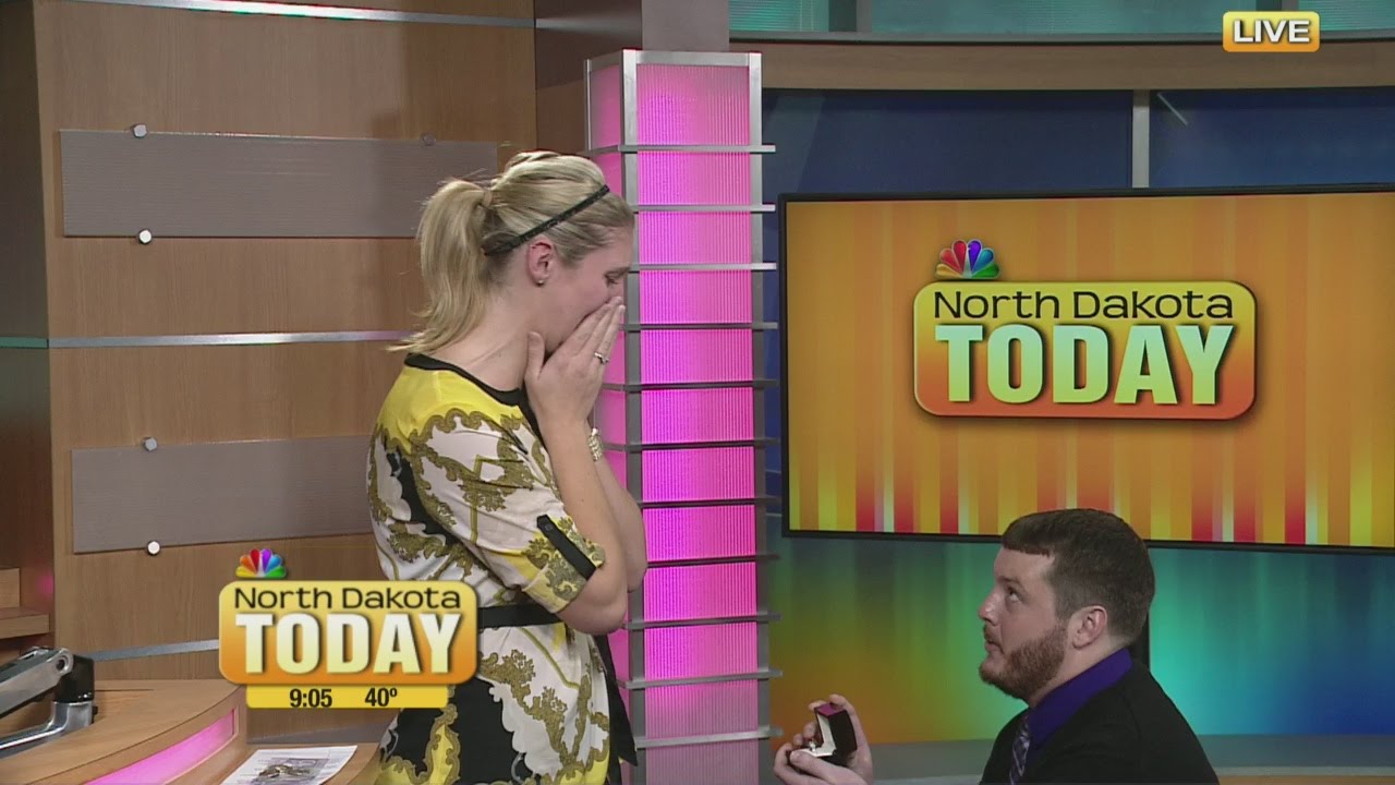 Kristi Larson says YES! Proposal live on North Dakota Today