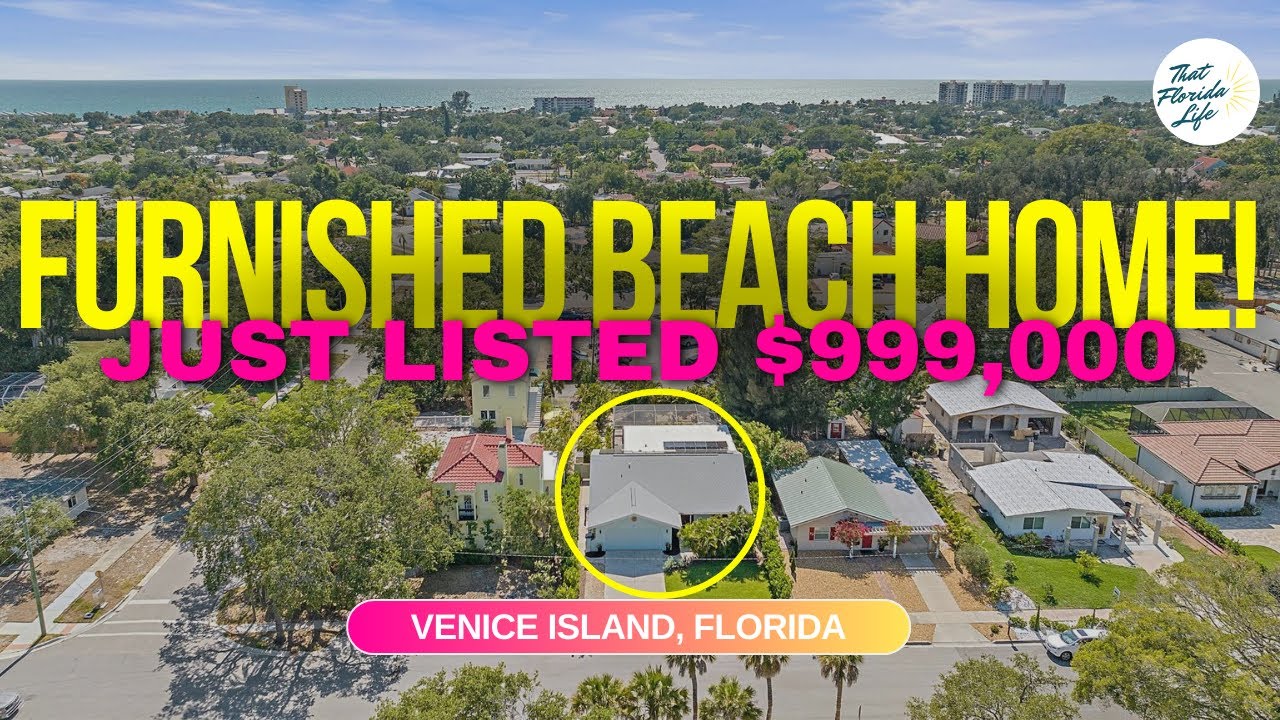 SOLD! Downtown Venice Island Home - Furnished House for Sale (With Pool) $999,000