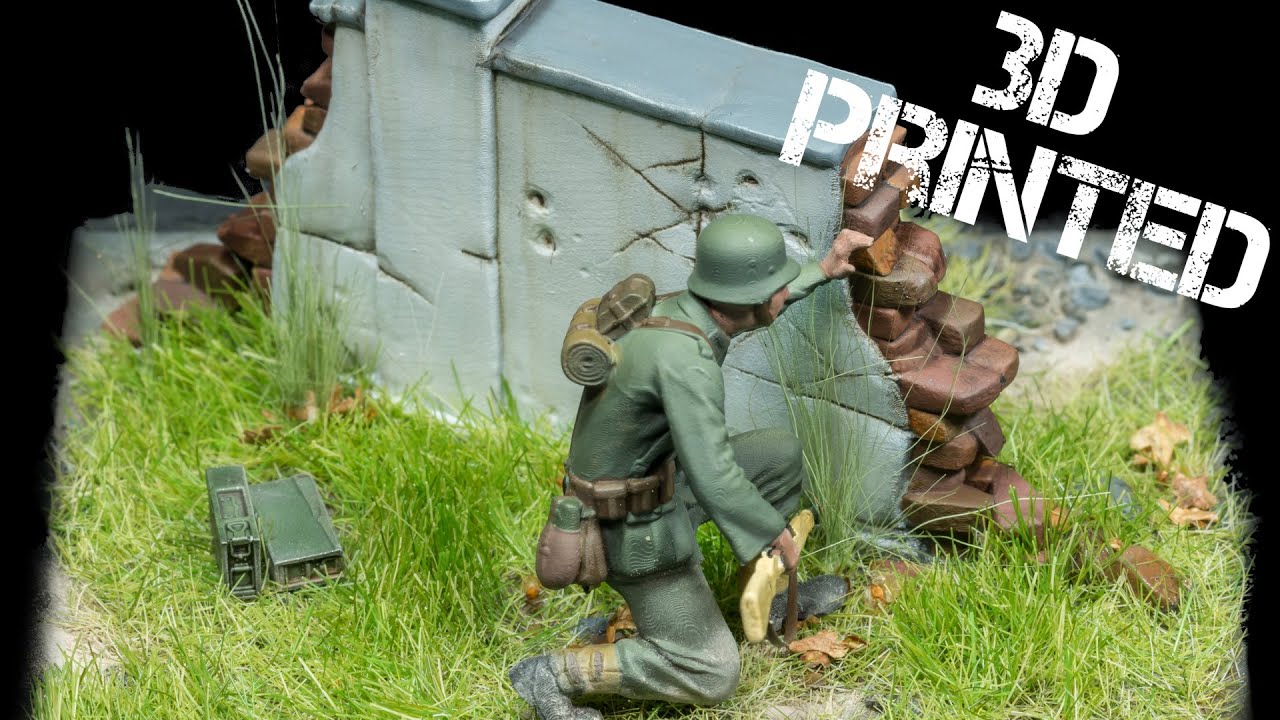 WW2 German soldier - My first 3D printed scale model