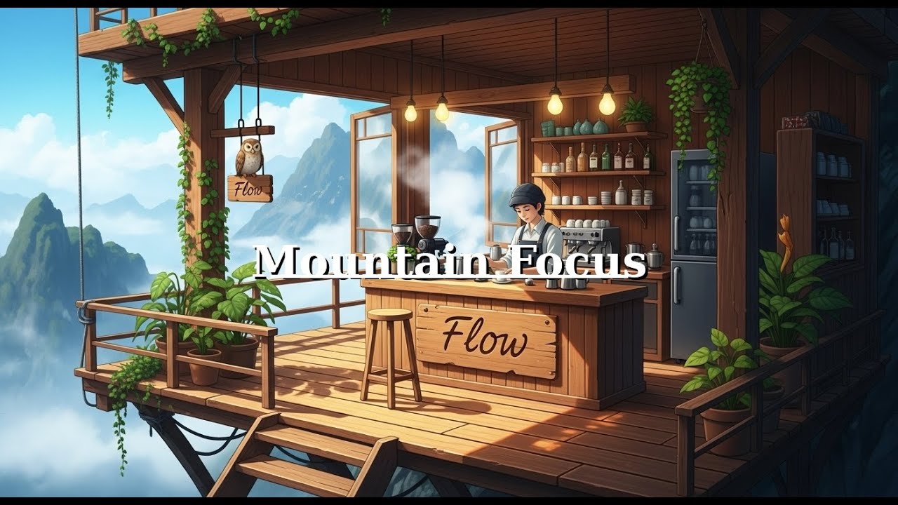 Mountain Lofi Café ☁️☕ | Chill Jazz Beats for Focus & Flow