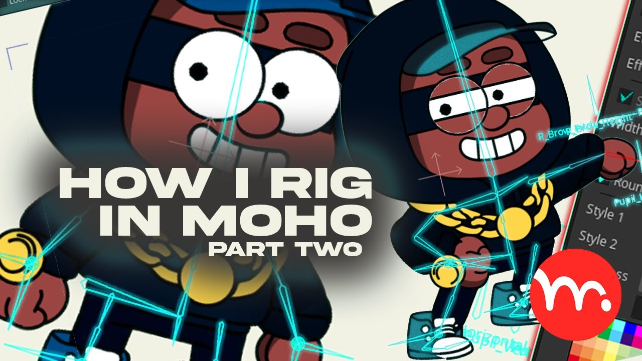 How to Rig a Character in Moho Pro 14 | Full Character Rigging (Part 2) #MohoPro14 #RiggingTutorial