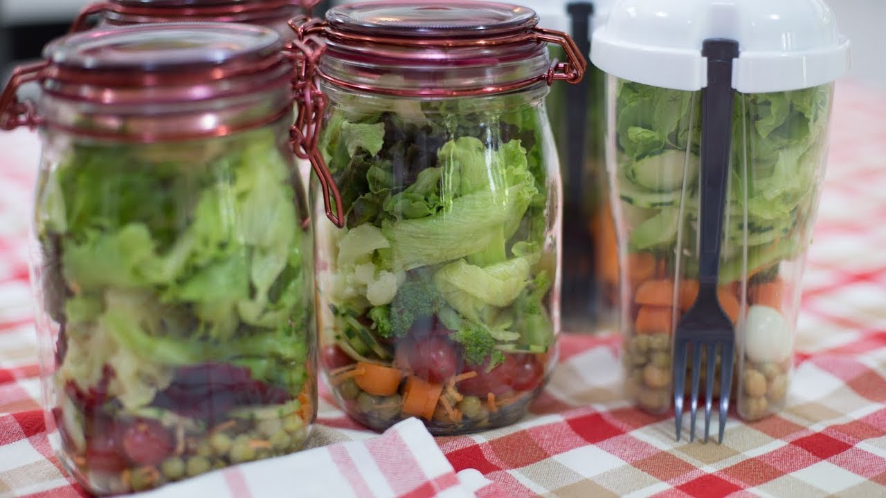 Salada no pote! Como a gente não pensou nisso antes?
