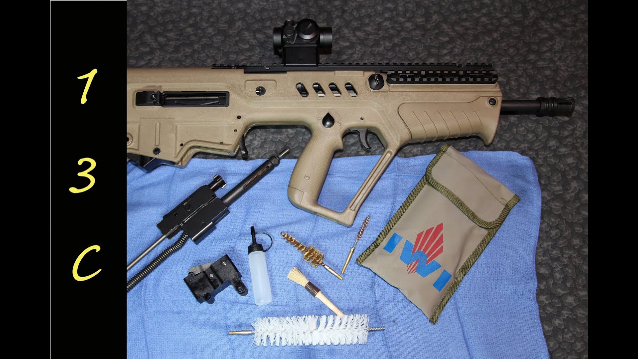 IWI Tavor SAR : Take Down and Cleaning Review.  Breakdown of a bullpup with Slip 2000