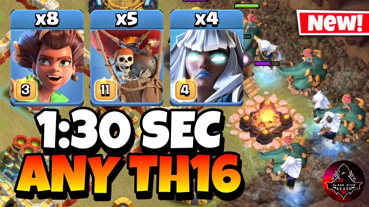 TH16 Root Rider Electro Titan Attack Strategy !! Best Th16 Attack Strategy in Clash of Clans 🔥