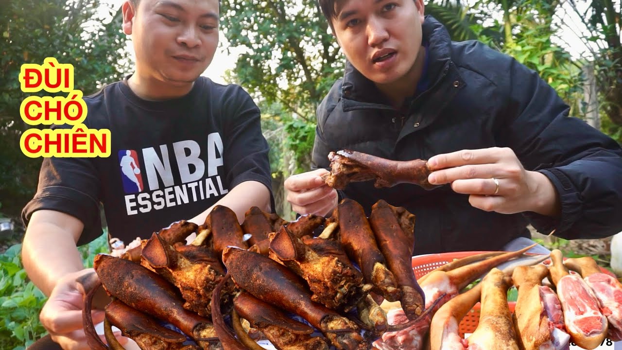 CÁCH CHẾ BIẾN ĐÙI CHÓ CHIẾN DA GIÒN TAN TRONG MỀM NGỌT CỰC ĐƠN GIẢN - 2 ANH EM LAI RAI / CƠM QUÊ TV 