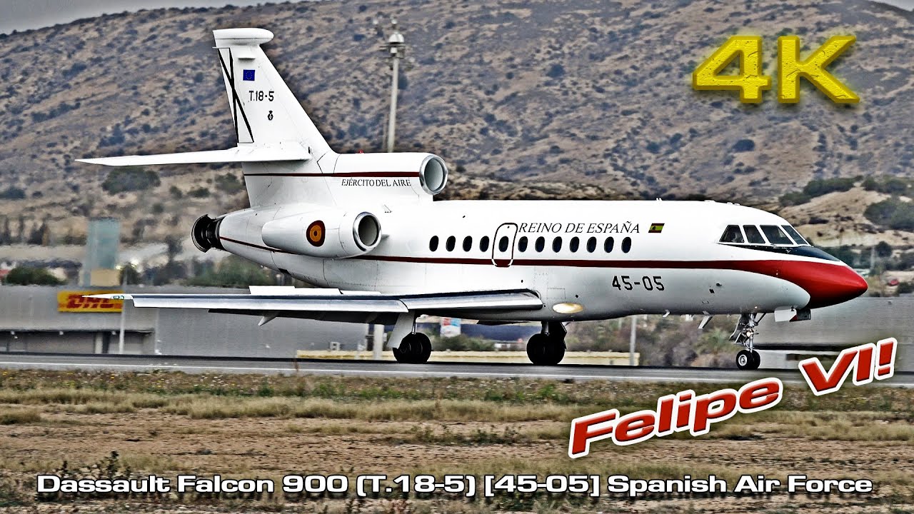 Dassault Falcon 900B (45-05) King Felipe  VI on Board! Alicante 2025