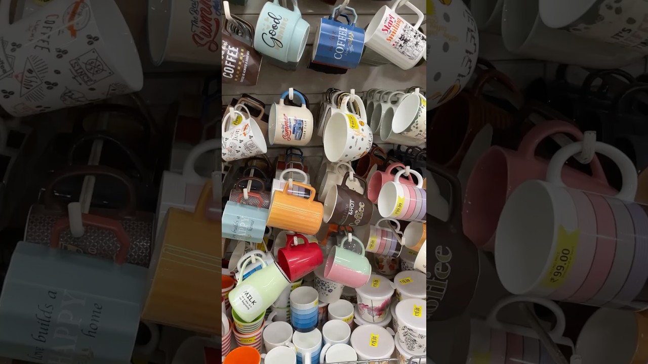 DMart Shopping Haul Alert 🚨: Cute Cups Under ₹99! #KitchenHaul #budgetfinds #kitchenstuff #dmart