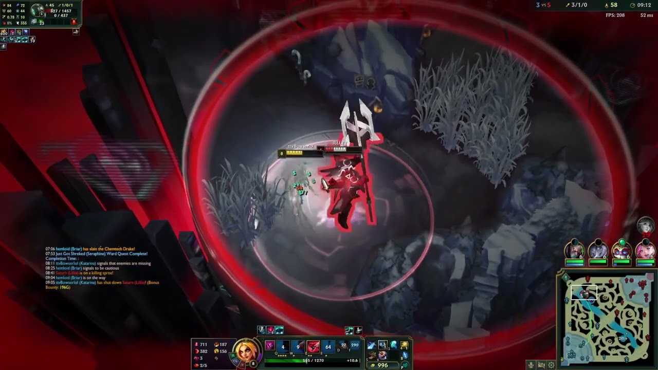 Katarina vs Morgana Full Gameplay.