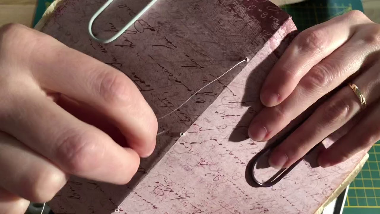 Junk Journal #4 Comment relier les livrets et couture sur la tranche