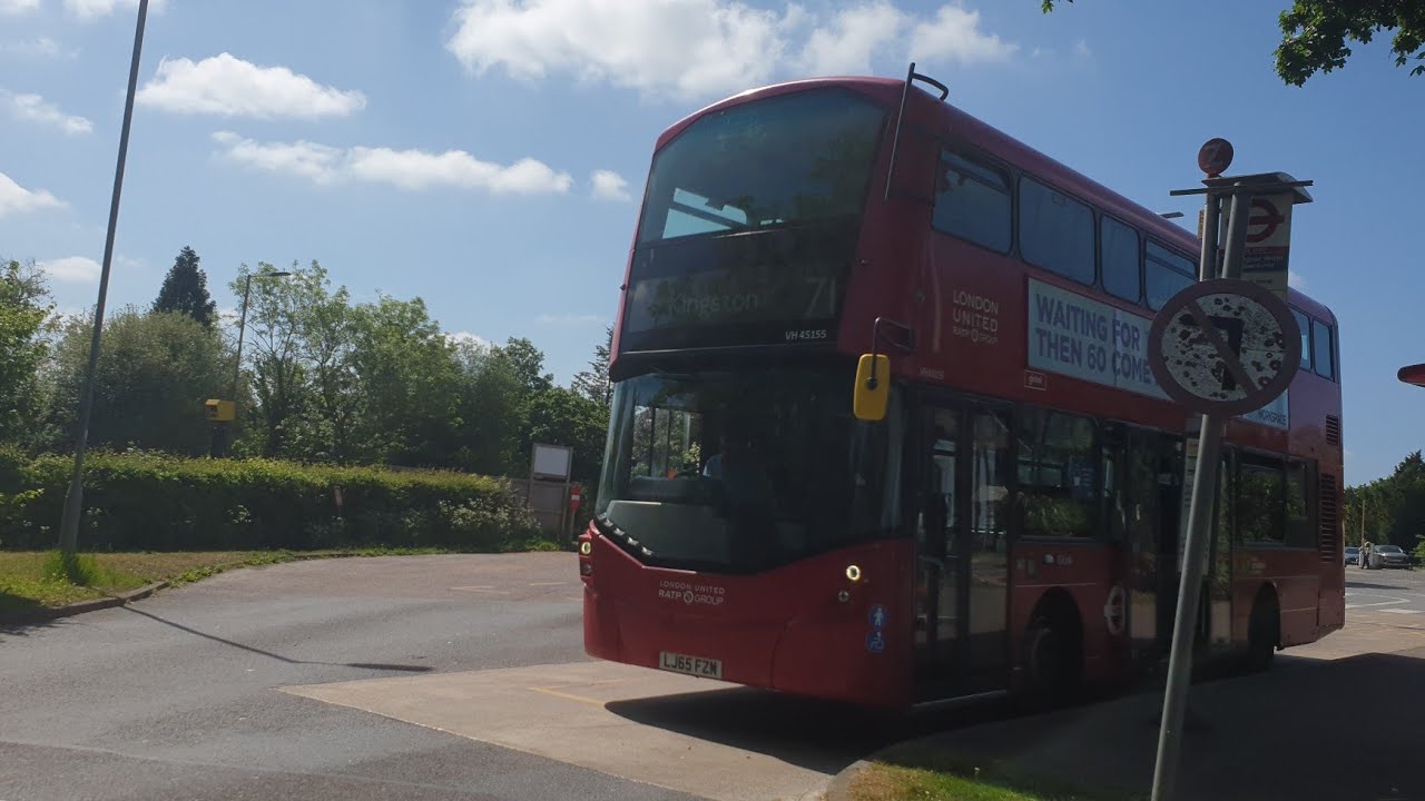 Journey on Route 71 VH45155 LJ65FZM Operations RATP London United Kington to Chessington