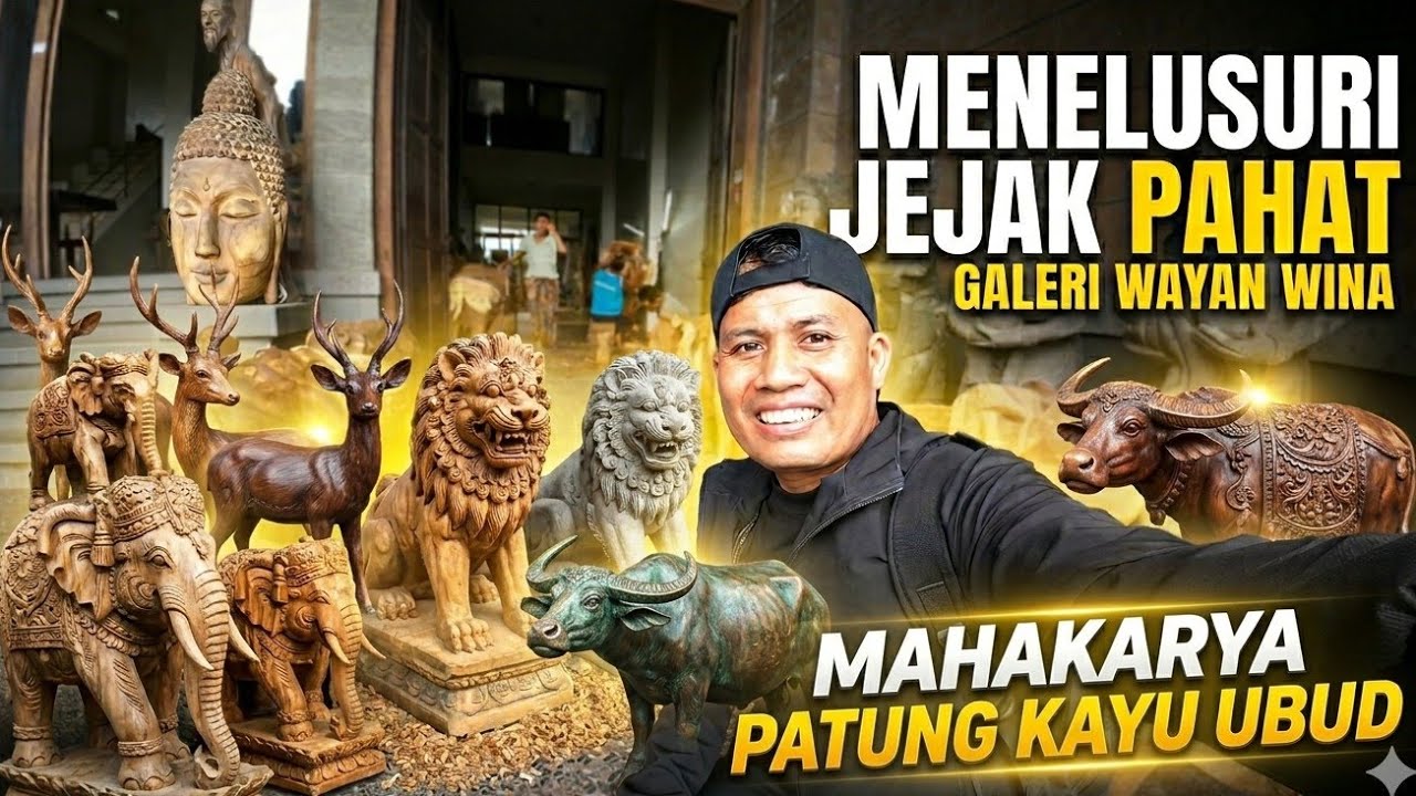 Menelusuri Jejak Pahat di Galeri Wayan Wina: Mahakarya Patung Kayu Ubud