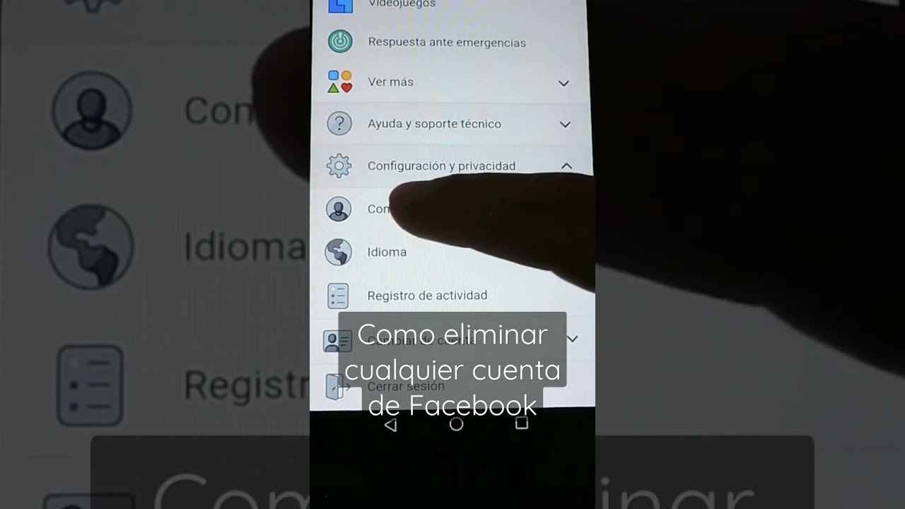 Como eliminar cualquier cuenta de FACEBOOK ✔️