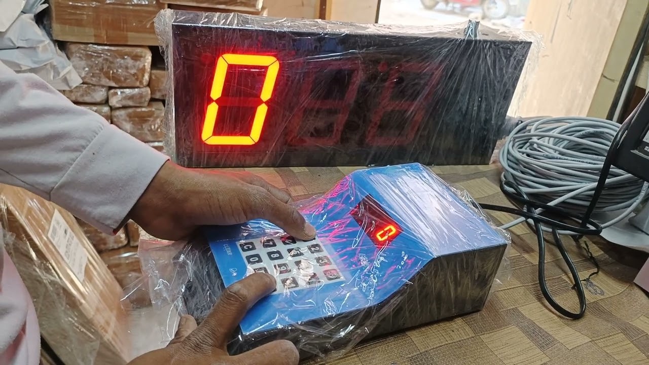 MME 4 inch Digit Token Display System (Voice Announcement System )