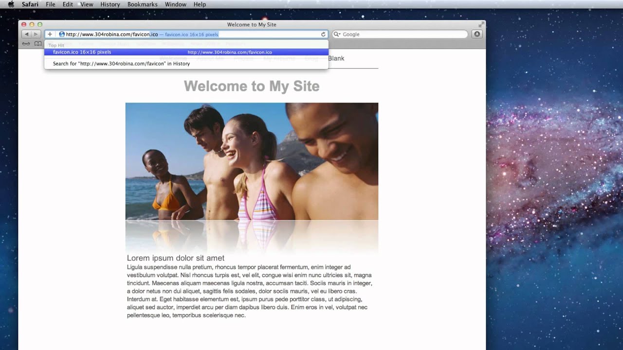 iWeb SEO Tool 2.0 -  Adding A Favicon To Your Site