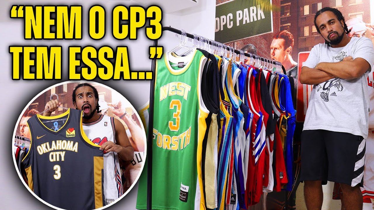 MINHA COLEÇÃO INSANA DE REGATAS DE BASQUETE ATUALIZADA!!! (CP3 Collection)