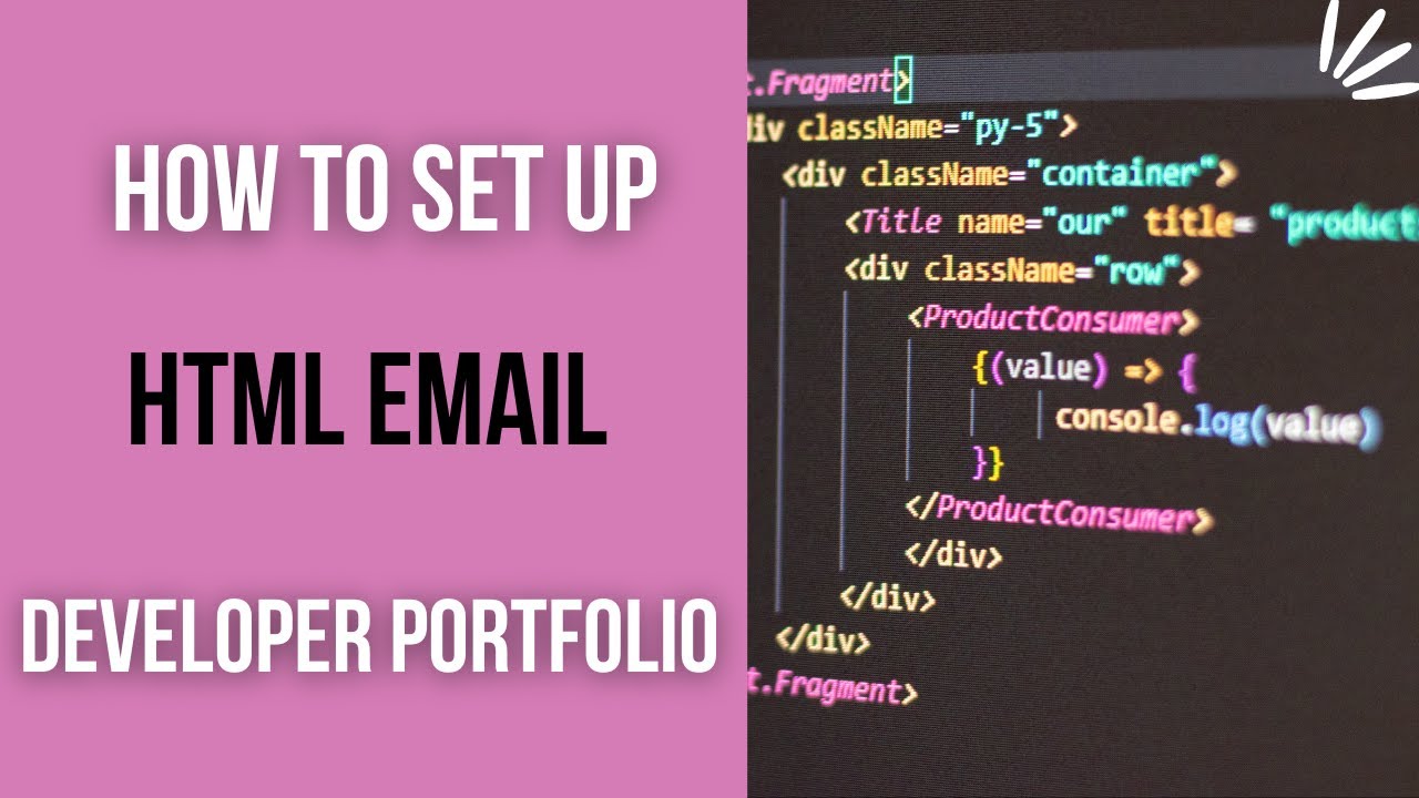 How to set up an HTML Email Developer Portfolio