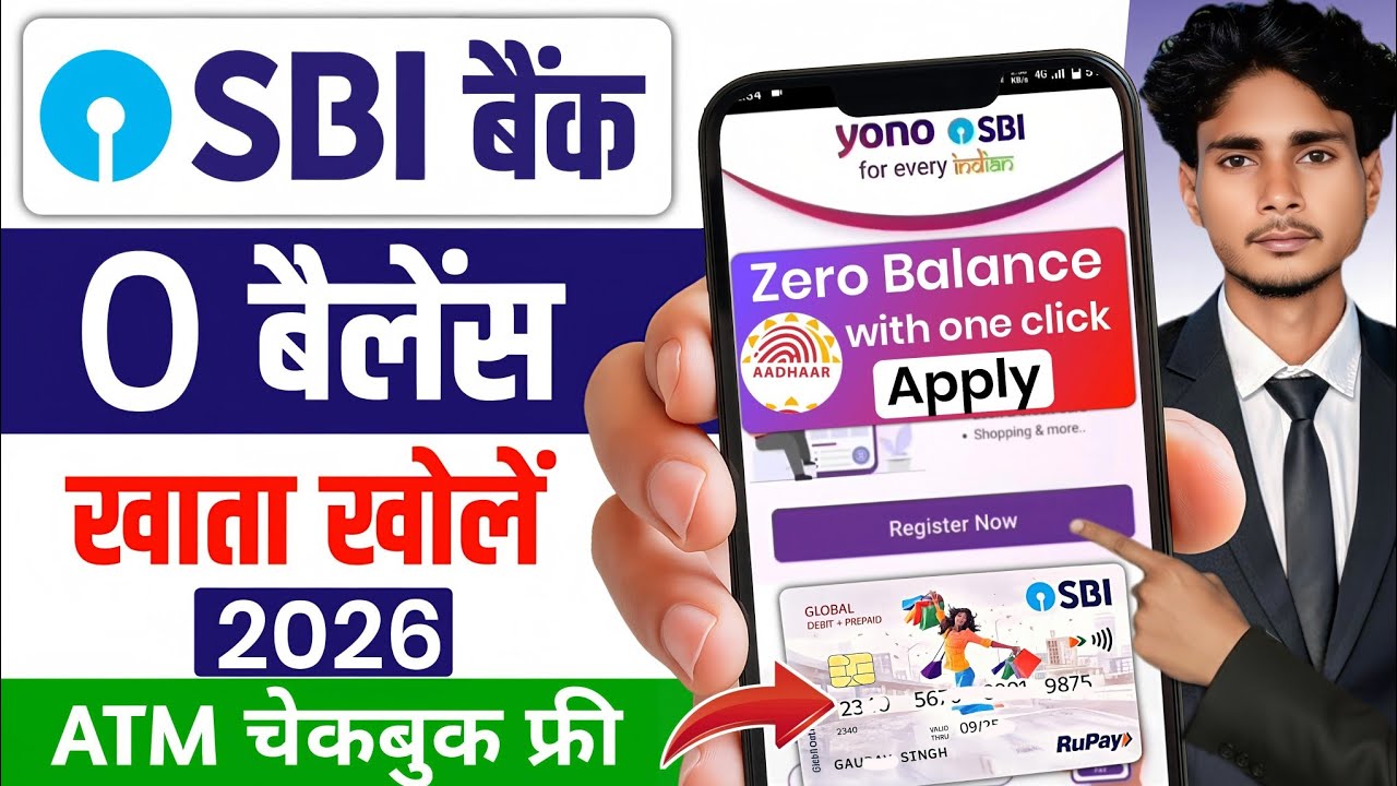 SBI Account Opening Online 2026 | SBI Zero Balance Savings Account Opening Online Kare | Yono App Se