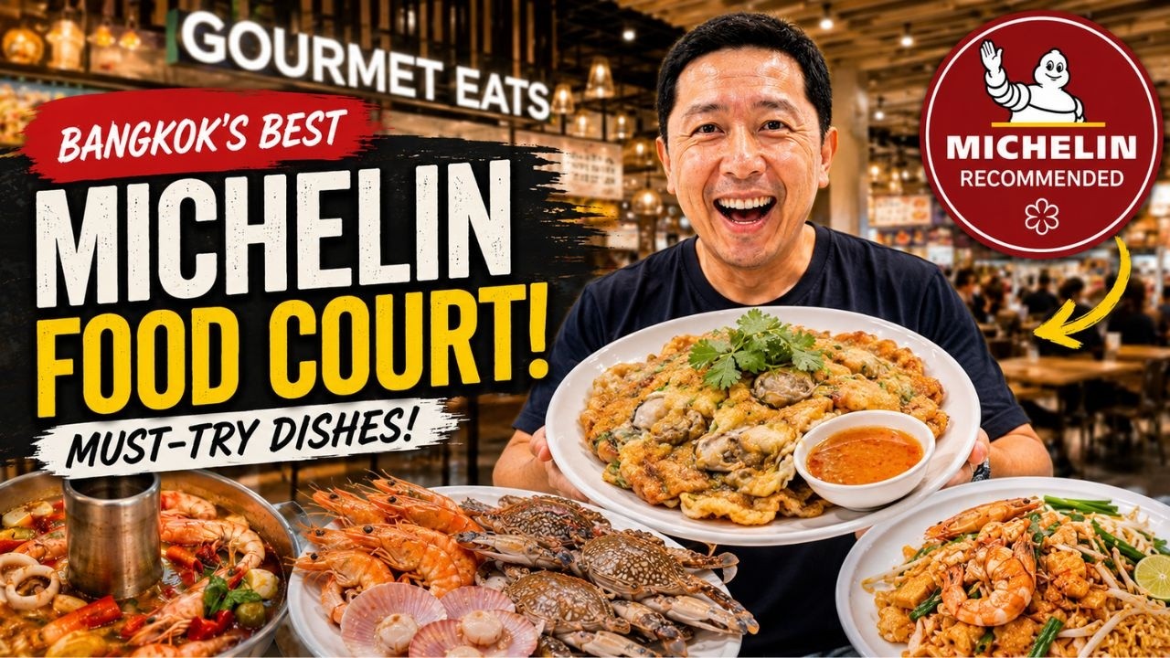 Siam Paragon Food Court Guide 🇹🇭 Michelin Street Food in Bangkok Thailand!