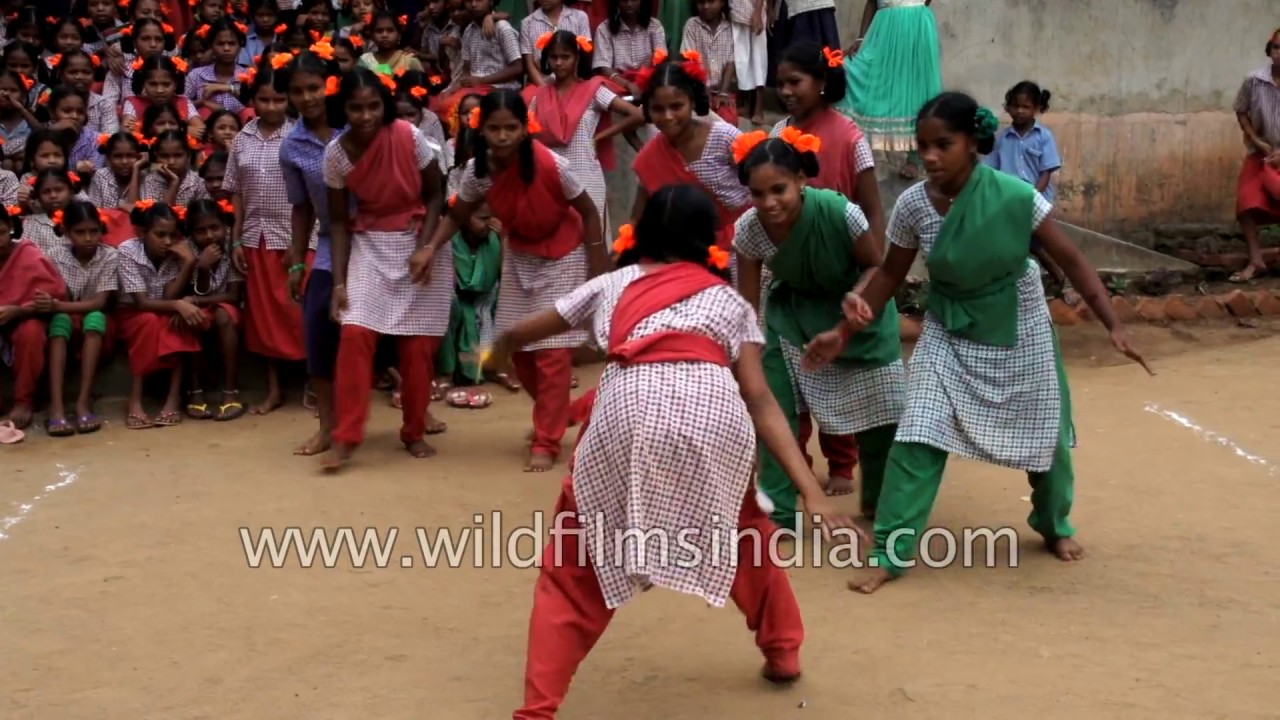 Andhra girls play Kabaddi in school in Visakhapatnam