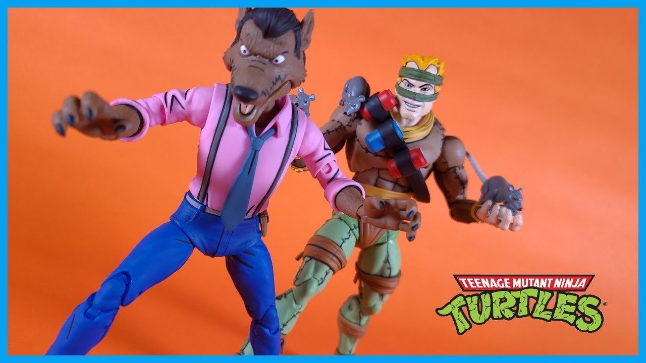 NECA Toys Target Teenage Mutant Ninja Turtles TOON RAT KING & VERNON Action Figure Review