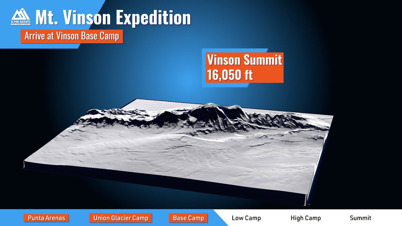 Alpine Ascents Vinson Route Map
