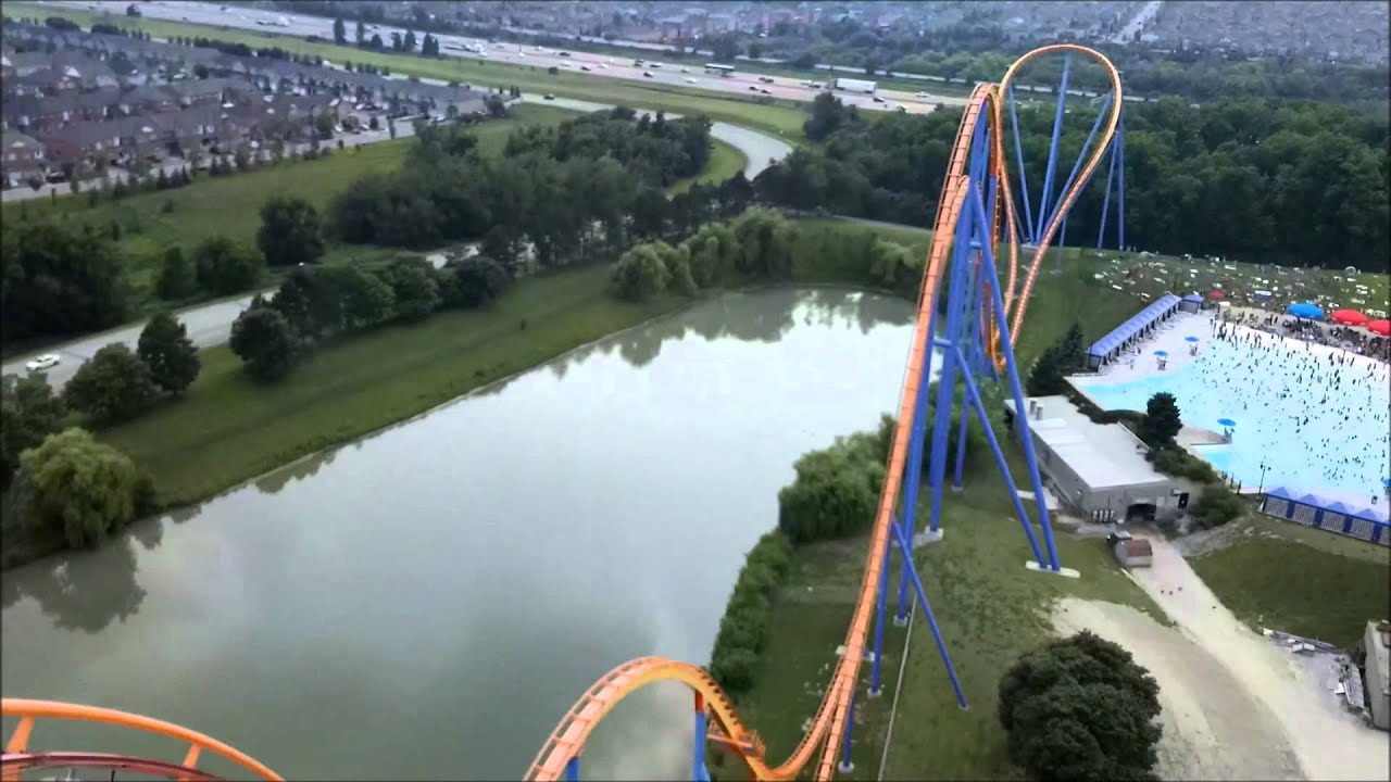 Canada's Wonderland: Behemoth / On Ride Front Row POV / July 12, 2015