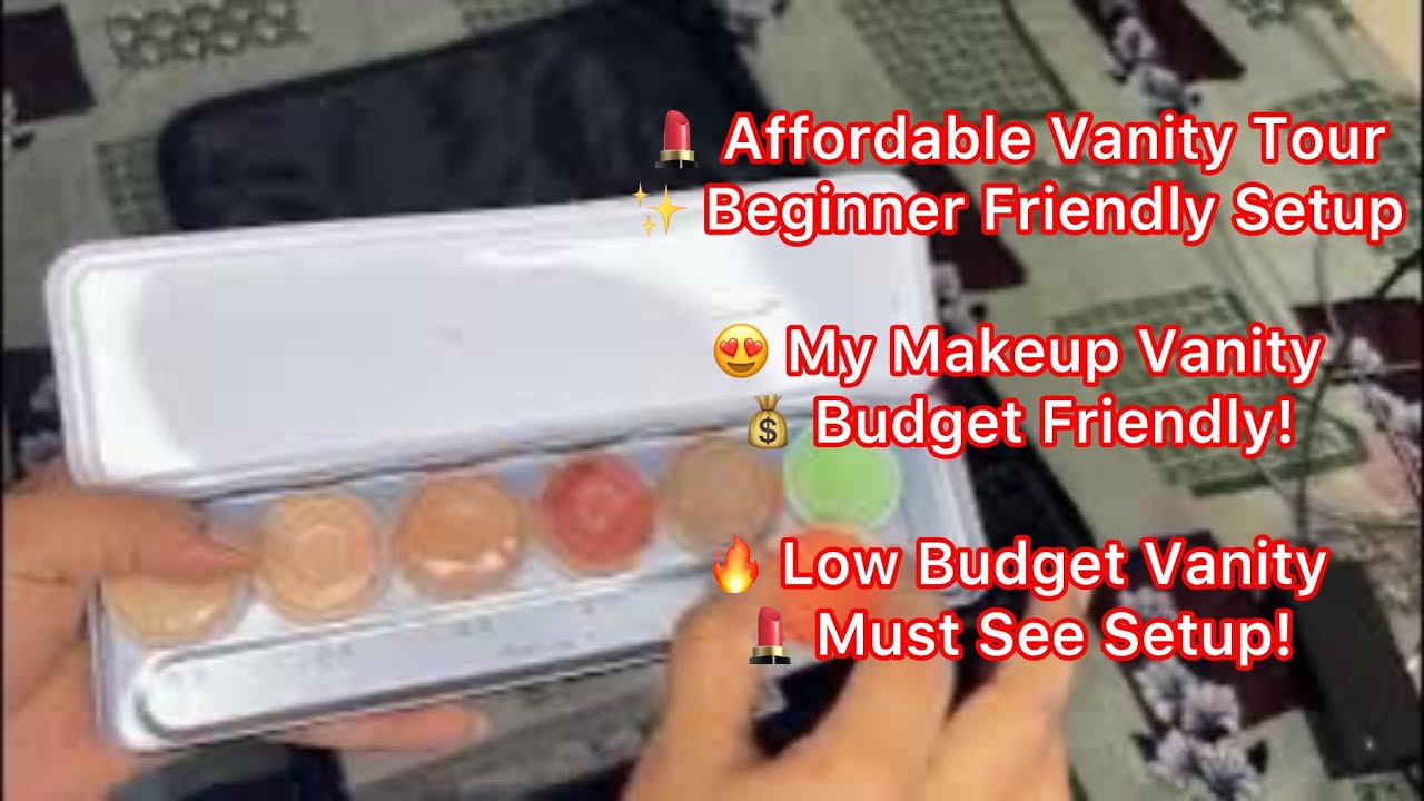 For Beginner Makeup Artist Affordable Vanity Tour 💄 | My First Makeup Artist Vanity Tour ✨ |