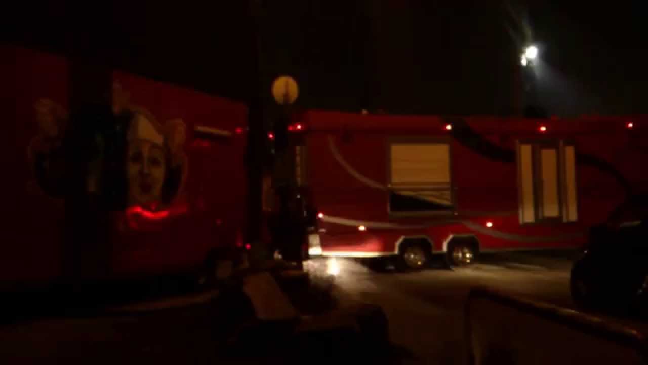 Arrivée du convoi du cirque Sébastien Zavatta à Aulnay-sous-Bois