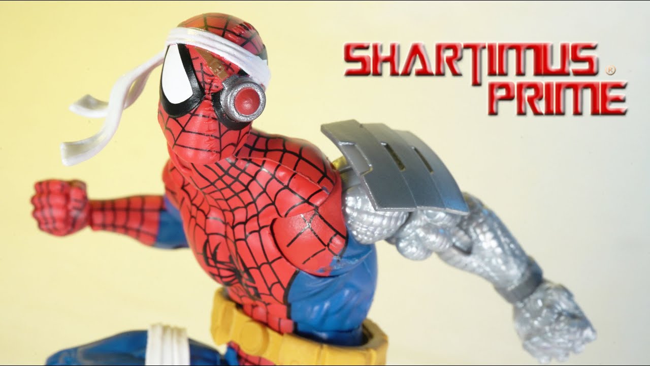 Marvel Legends Cyborg Spider-Man 2020 Retro Vintage Collection Comic PS4 Hasbro Action Figure Review