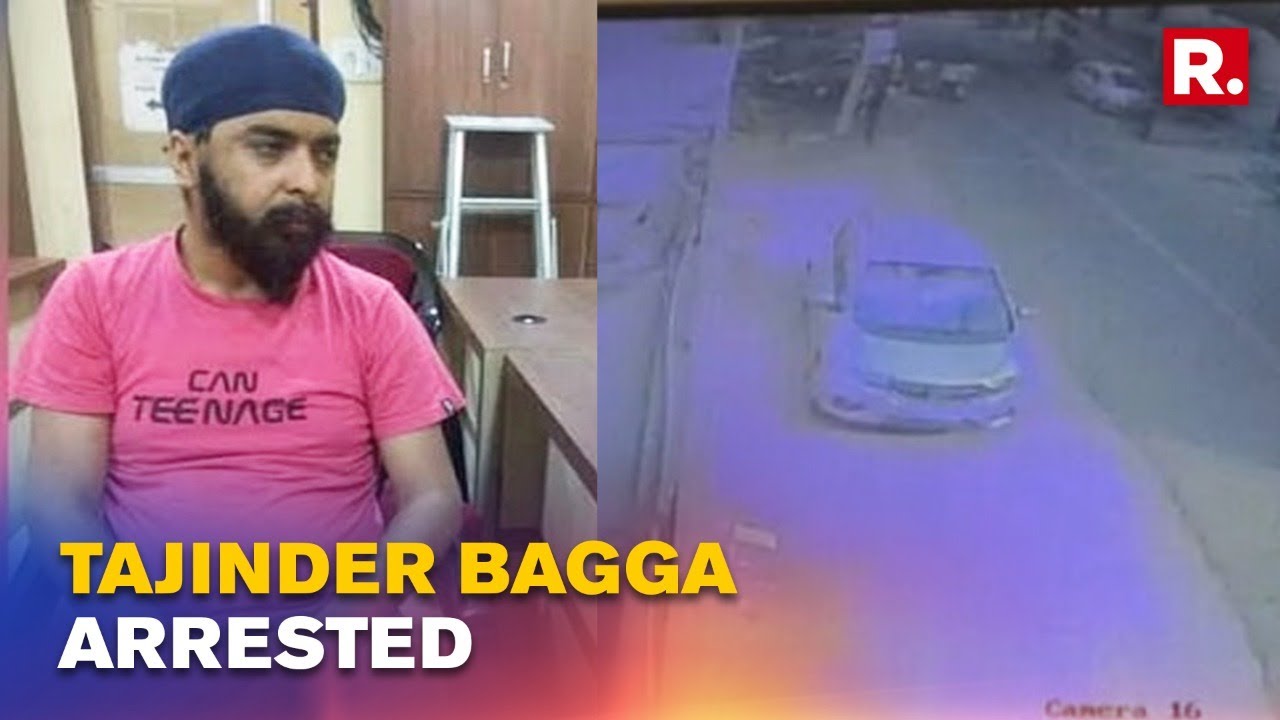 Punjab Police Detains Tajinder Bagga In Delhi; Republic Accesses CCTV Footage Of BJP Leader's Arrest