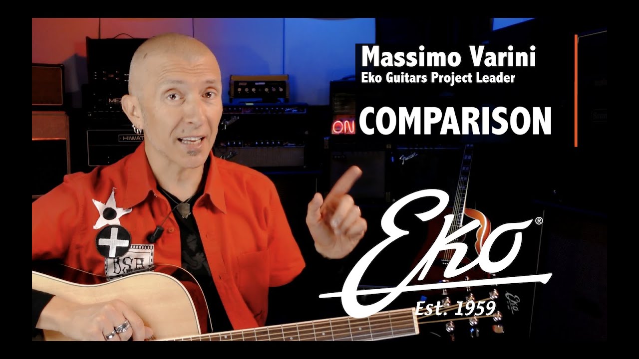 Eko Guitars Series Shape A Comparison - Massimo Varini