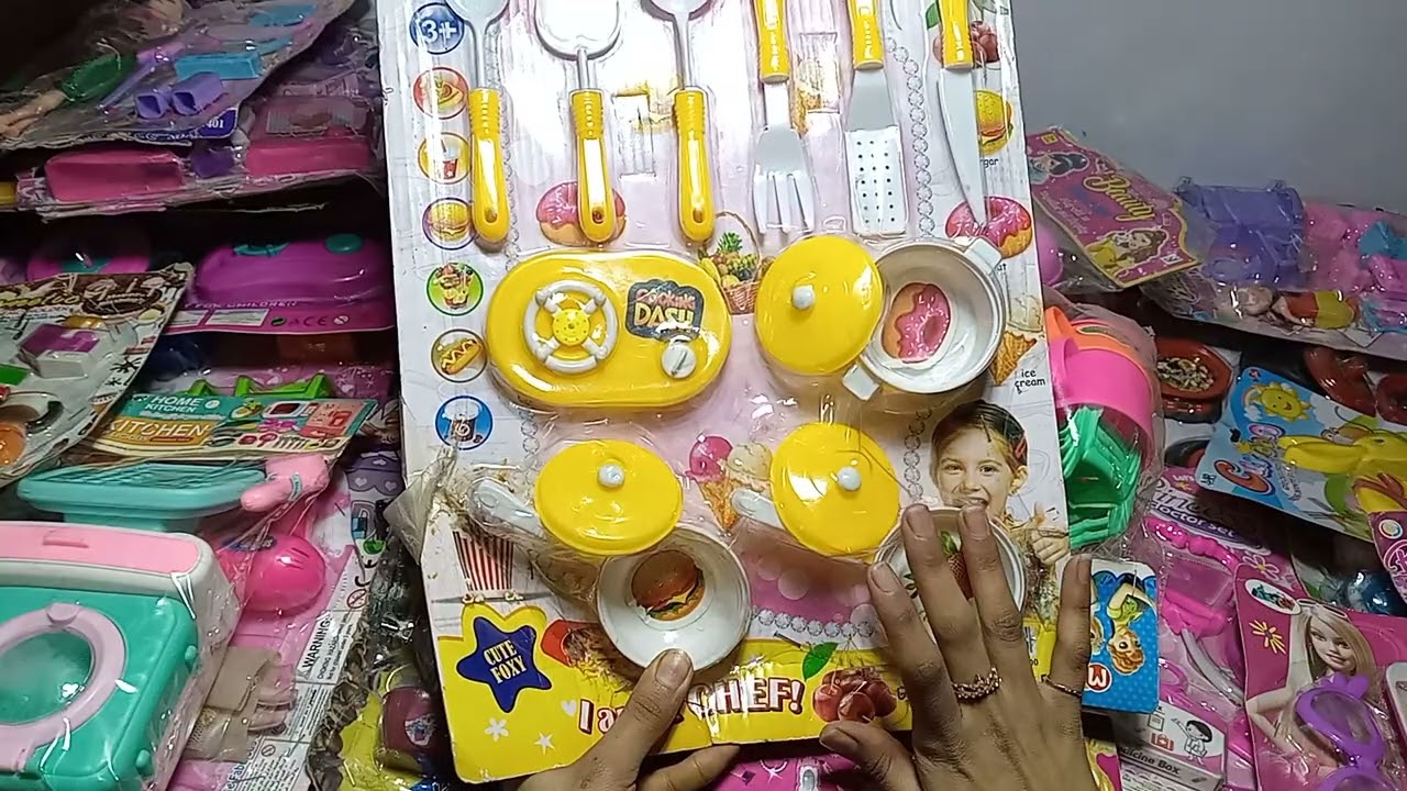 4 minutes satisfying with unboxing cute kitchen set (Lots of Accessories!) |Asmr toys