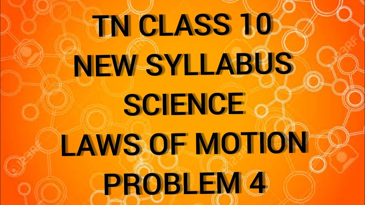 TN Samacheer 10 Science Laws Of Motion Problems Sum 4.