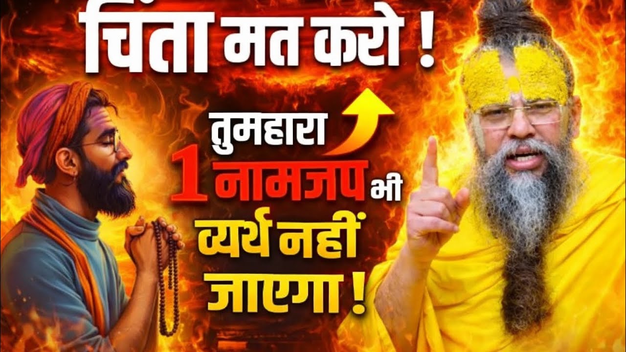 चिंता मत करो तुम एक नाम जब भी व्यर्थ नहीं जाने दो क्योंकि यह बात यह बात प्रेमानंद जी महाराज गुरु जी*