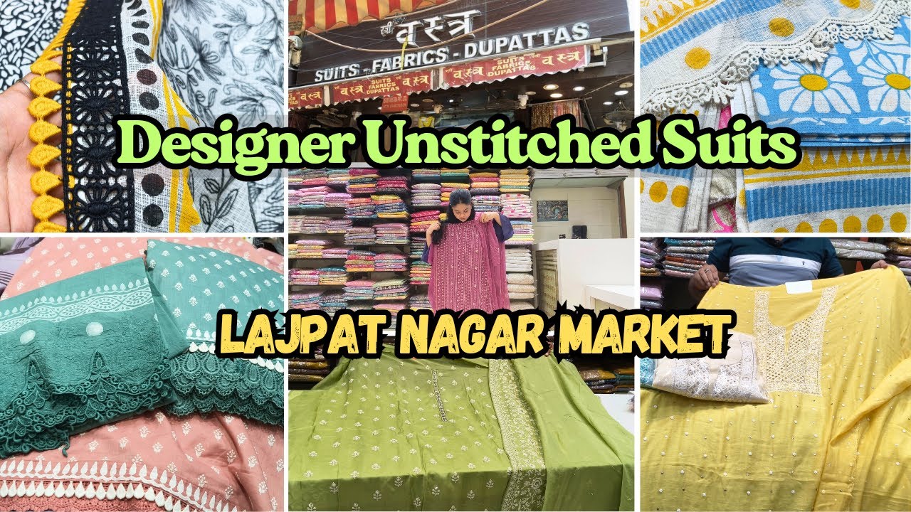 Lajpat Nagar Market Designer Suits Collection | Boutique Style Unstitched Suits | Istri Vastra