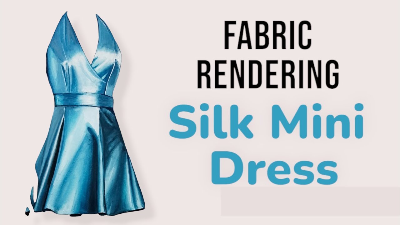 Fabric rendering | Fashion Illustration | Poster colours