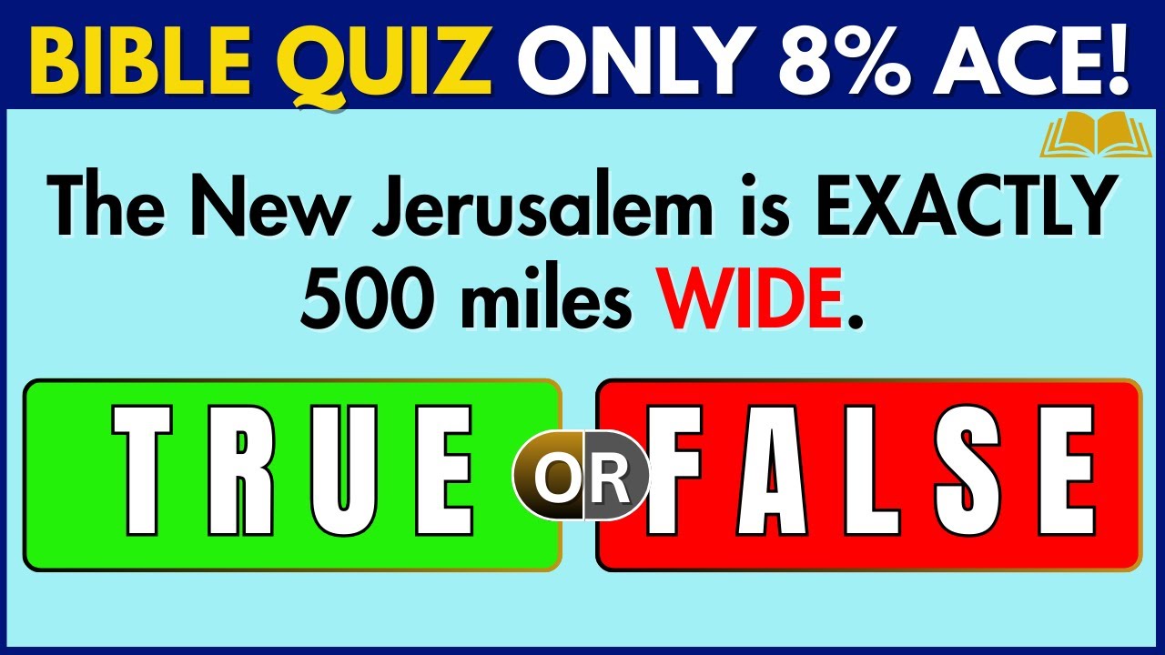 What is Heaven REALLY Like? New Jerusalem Revealed! | TRUE or FALSE Bible Quiz #biblequiz