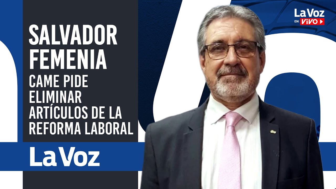 SALVADOR FEMENIA: CAME pide ELIMINAR ARTÍCULOS del proyecto de ley de REFORMA LABORAL