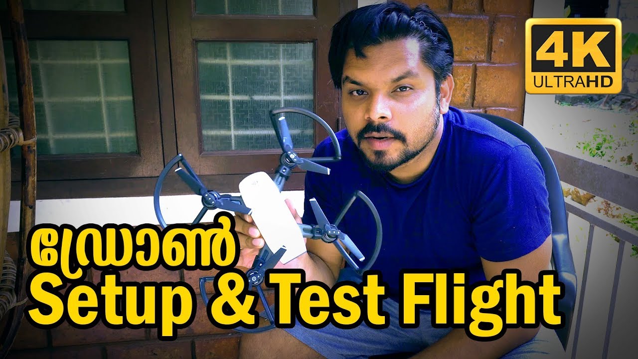 DJI SPARK DRONE UNBOXING, SETUP & TEST FLIGHT IN MALAYALAM | KERALA | Vlog #44