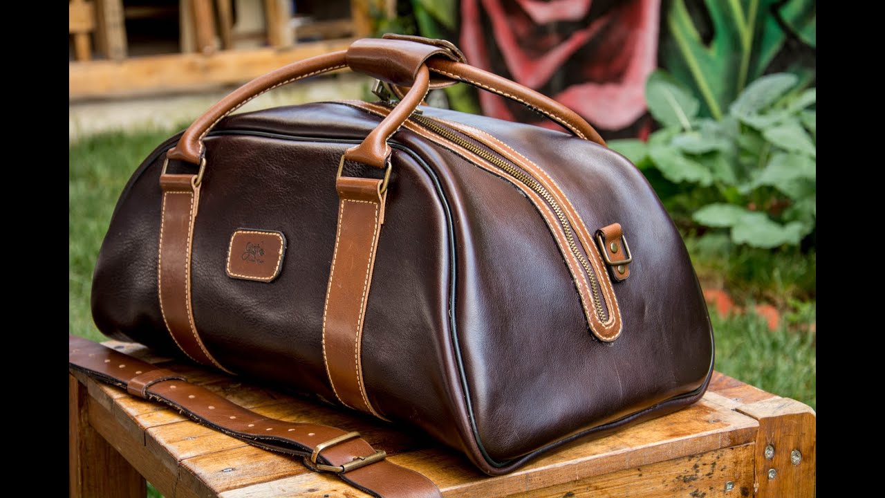 Making a Handmade Duffel Bag / DIY / Free Leather Pattern Download