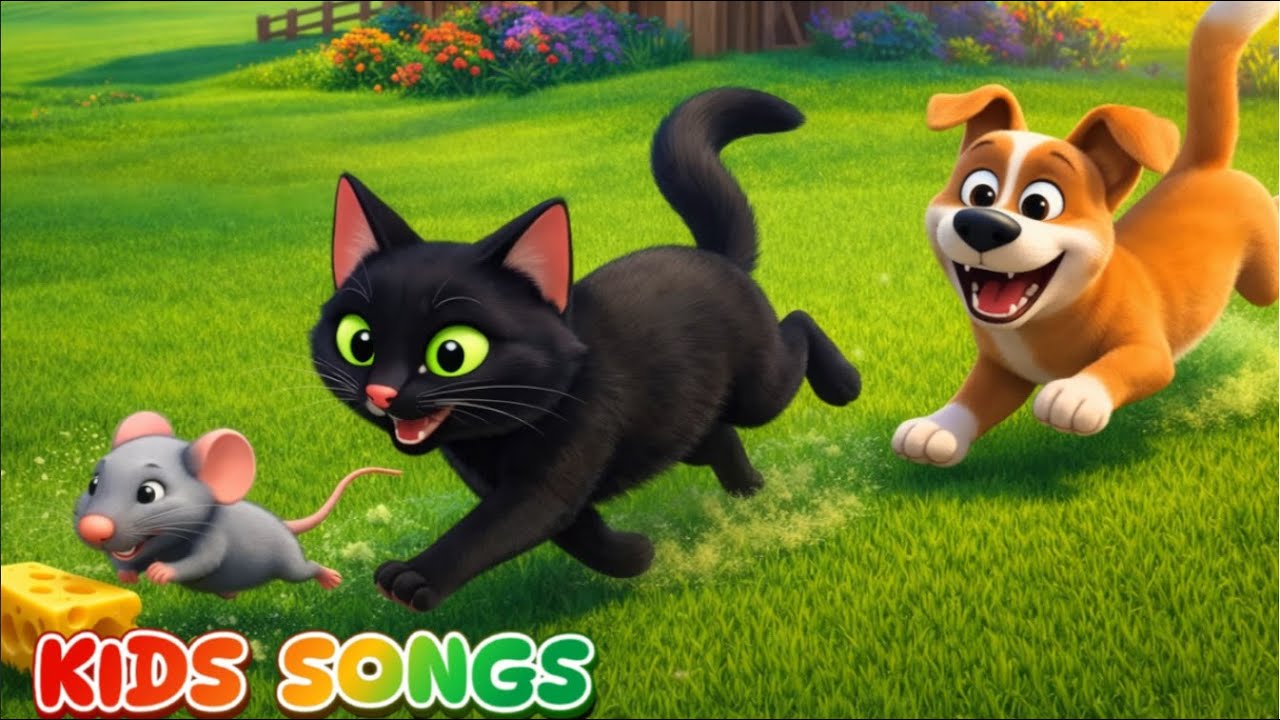 Mouse, Cat and  Dog 🎵💕 Kids Songs - Fun and Learning