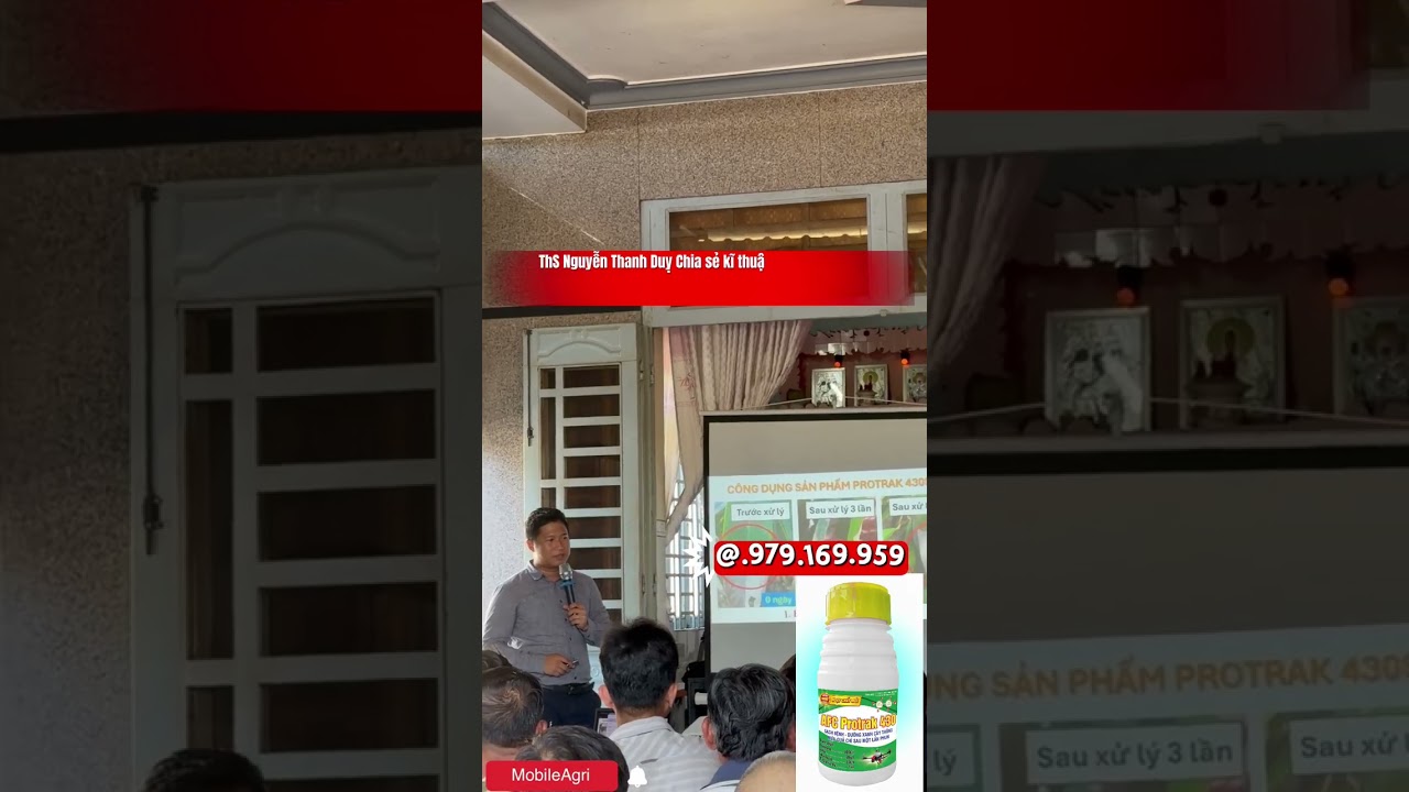 ThS Nguyễn Thanh Duỵ chia sẻ về quản lí cháy lá trên cây Sầu riêng AFC PROTRAK 430SC POLYME