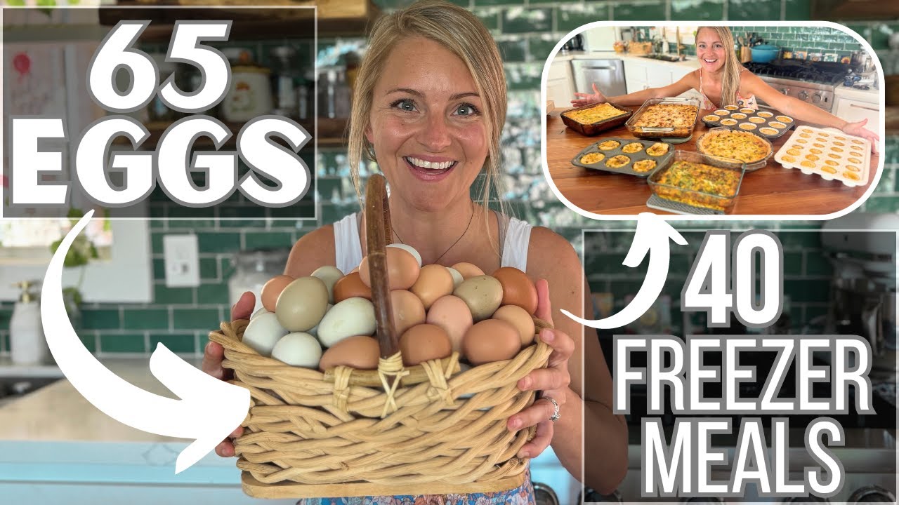 Filling My Freezer with 40 EGG FREEZER MEALS!