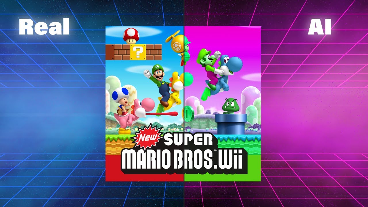 Underwater, but it's continued by an AI【New Super Mario Bros. Wii】🌊🐠