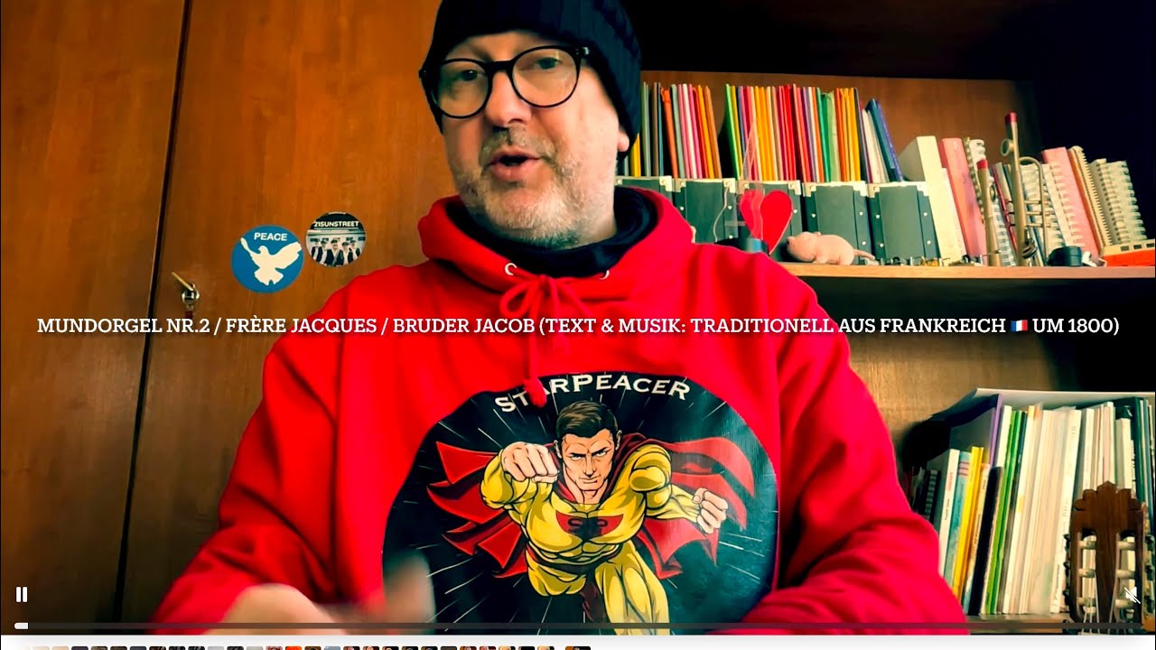 Frère Jacques, Bruder Jakob (Mundorgel NR. 2/ Text & Musik: trad. Frankreich 🇫🇷) von Jürgen Fastje